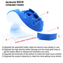 Load image into Gallery viewer, REARAND Neck and Shoulder Relaxer Neck Pain Relief and Support Shoulder Relaxer Massage Traction Pillow Chiropractic Pillow for Pain Relief Management and Cervical Spine Alignment